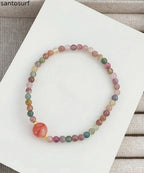 Boho Rainbow Hand Woven Beading Chain Bracelet