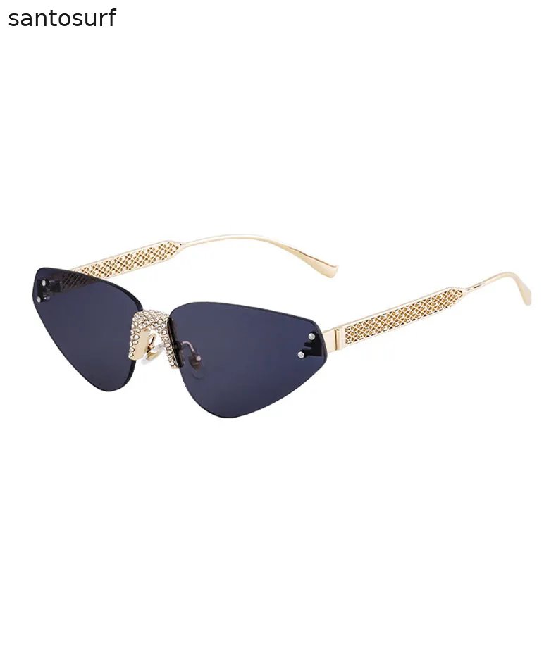 American Style Diamond Studded Frameless Sunglasses