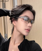 Outdoor Cycling Silver Eye Protection And Windproof Sunglasses