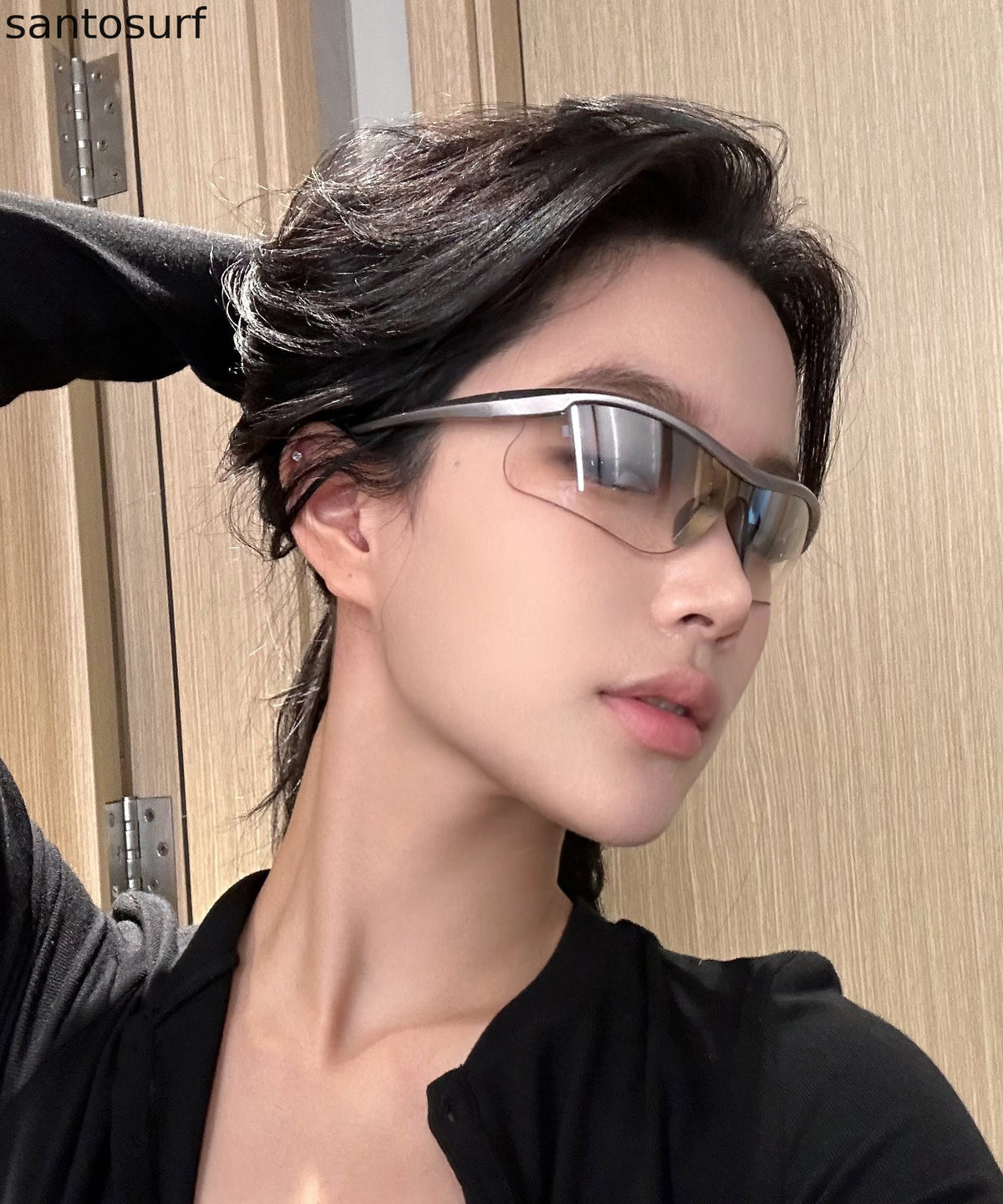 Outdoor Cycling Silver Eye Protection And Windproof Sunglasses