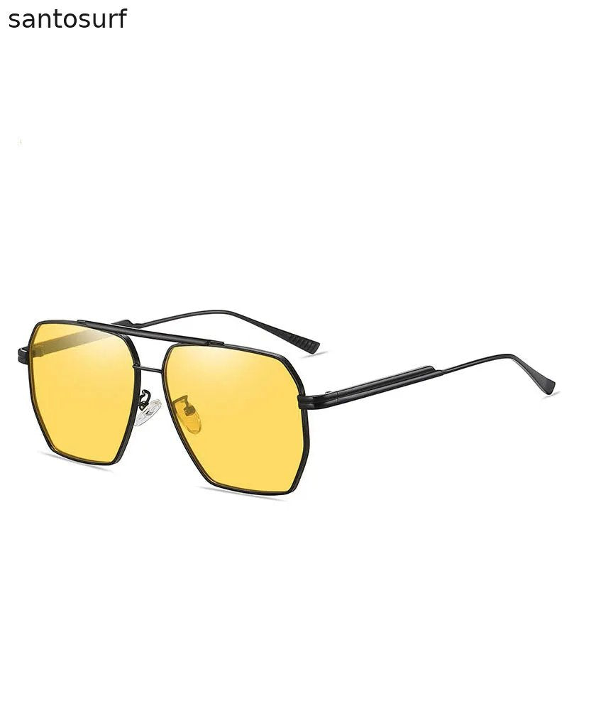 New Fashion Grey Versatile Metal Sunglasses
