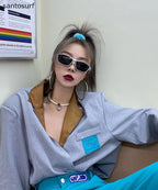 Hip Hop Style Silver Polarized Sunglasses
