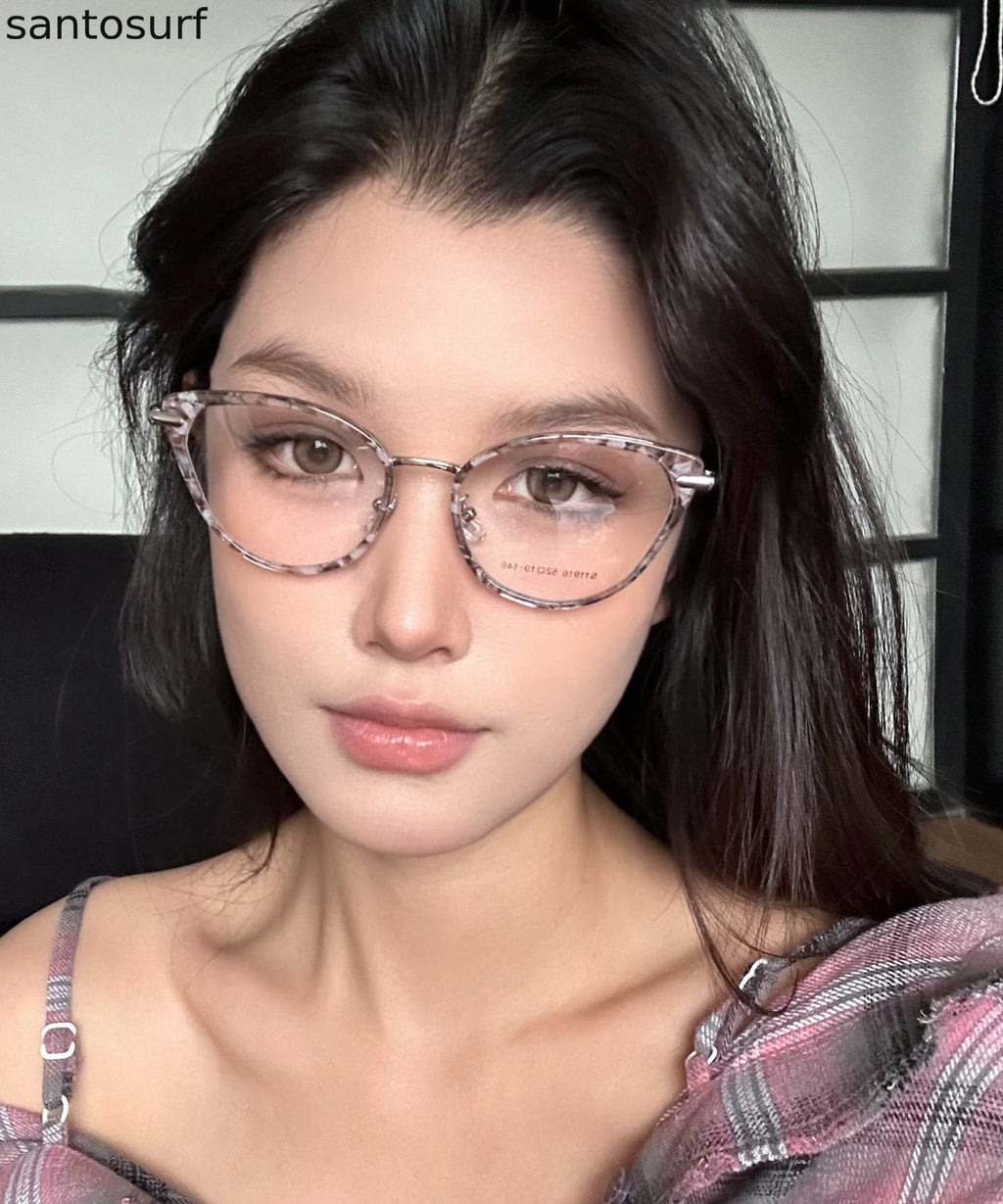European And American Fashion Cat Eye Leopard Print Glasses