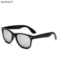 Simple Grey Resin UV Protection Sunglasses
