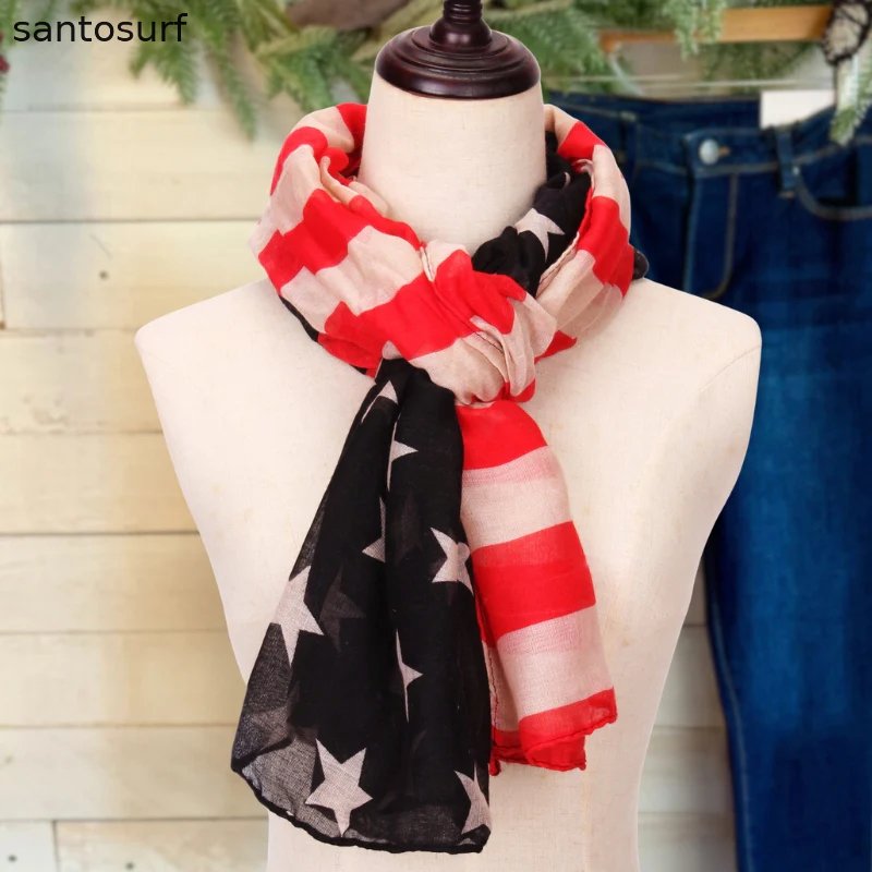 Comfy Vintage STARS & STRIPES Infinity Scarf