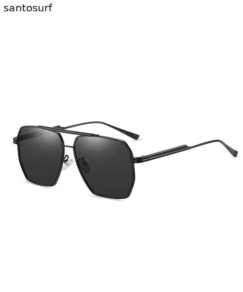 New Fashion Grey Versatile Metal Sunglasses