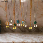 Vintage Coloured Stone Necklace