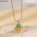 Geometric Embellished Fashion Necklace