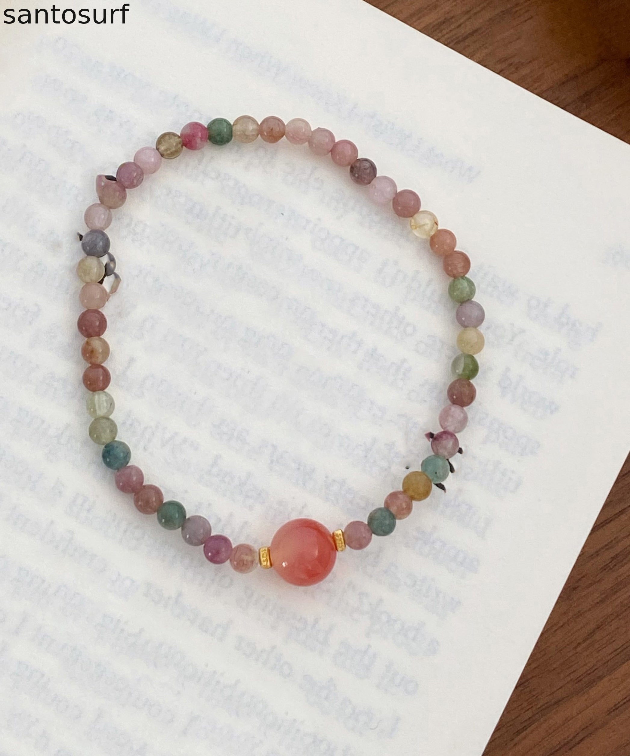 Boho Rainbow Hand Woven Beading Chain Bracelet