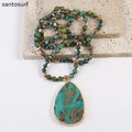 Glass Faceted Necklace