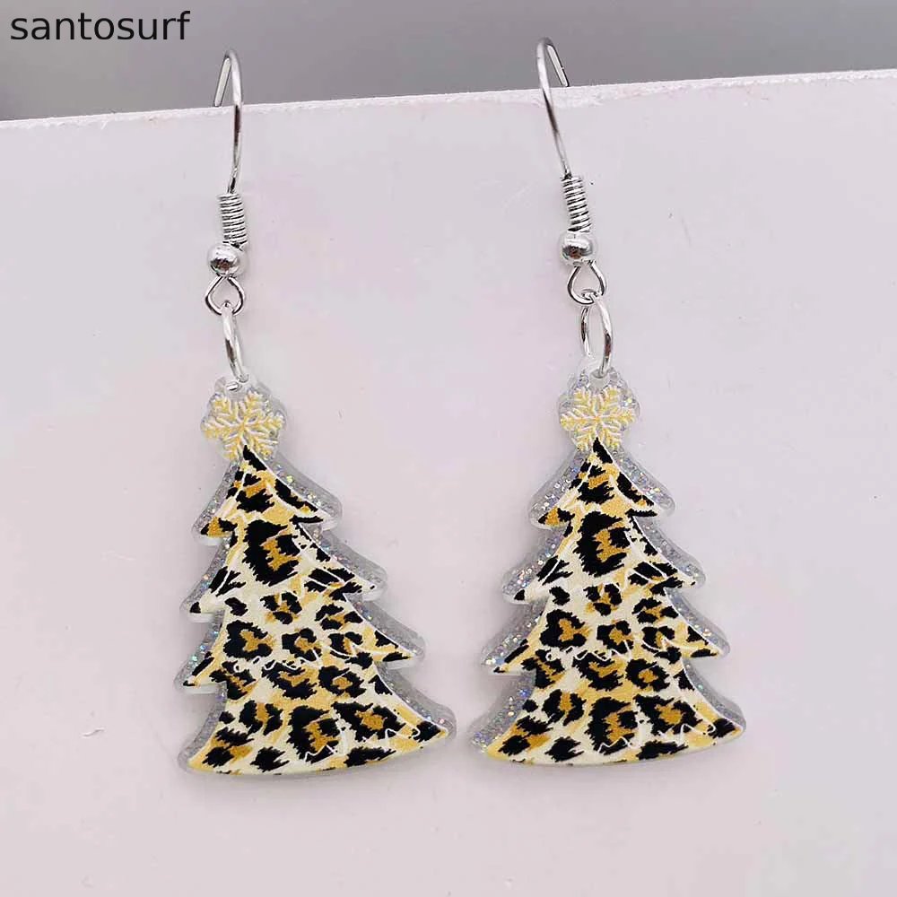 Christmas Tree Acrylic Earrings