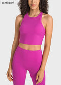 Unique Pink Tummy Control Plus Size Sports Bra