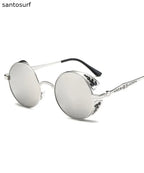 Chic Punk Round Women's Polarized Sunglasses Dazzling Colors