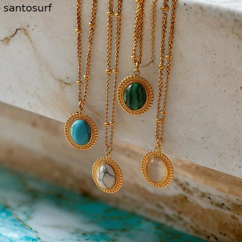 Vintage Coloured Stone Necklace