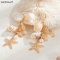 Ocean Starfish Drop Earrings