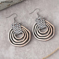 Wooden Hoop Earrings