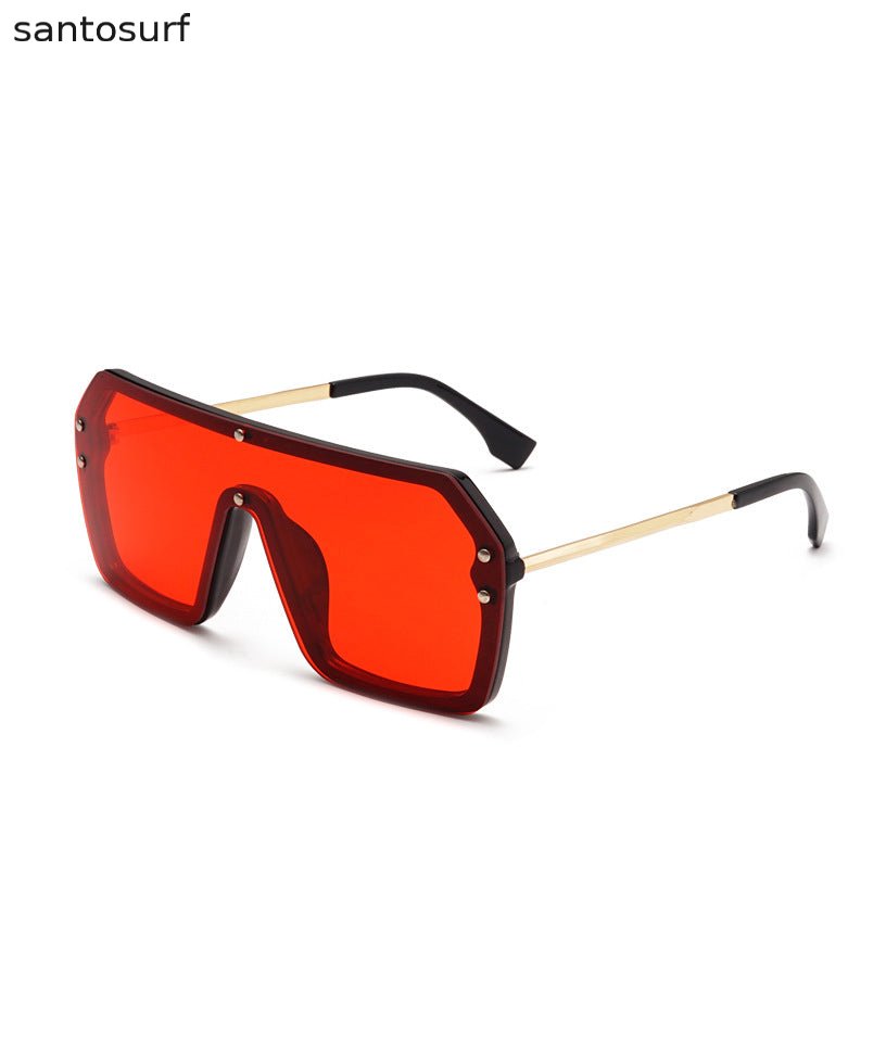 Fashion Grey Cozy Big Frame Sunglasses