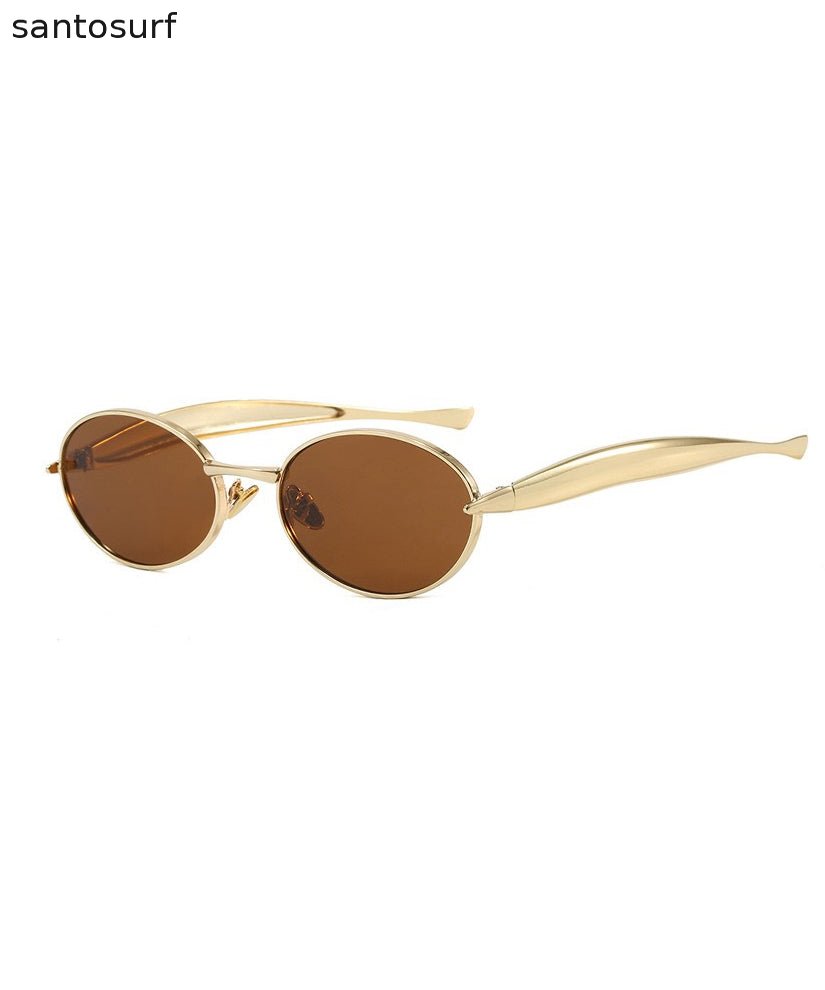 Spicy Girl Style Black Oval Sunglasses
