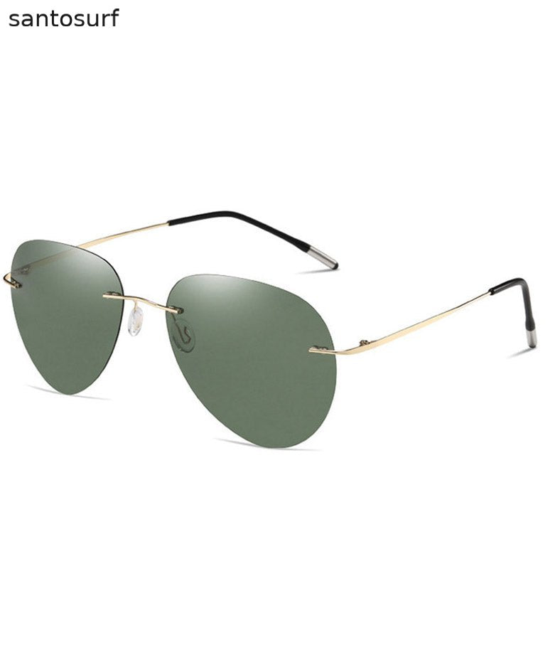 Chic Men Black Metal UV Protection Toad Mirror Sunglasses