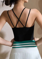 Chic Black Hollow Out Gymshark Sports Bra