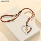 Vintage Love Leather Necklace