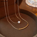 Minimalist Pearl Necklace