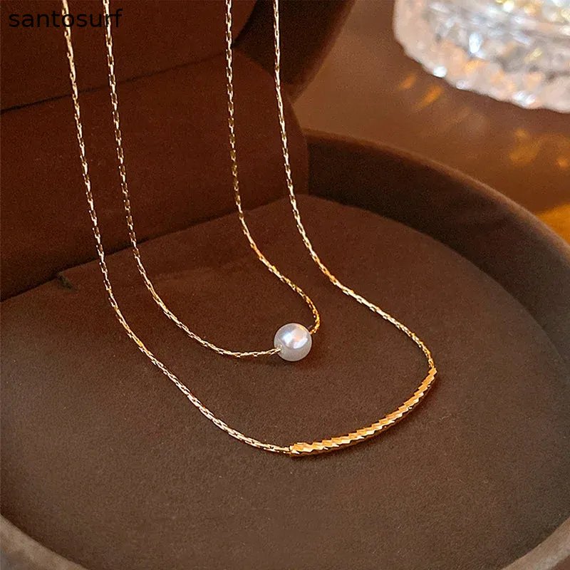 Minimalist Pearl Necklace