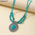 Southwestern Gem Pendant Necklace