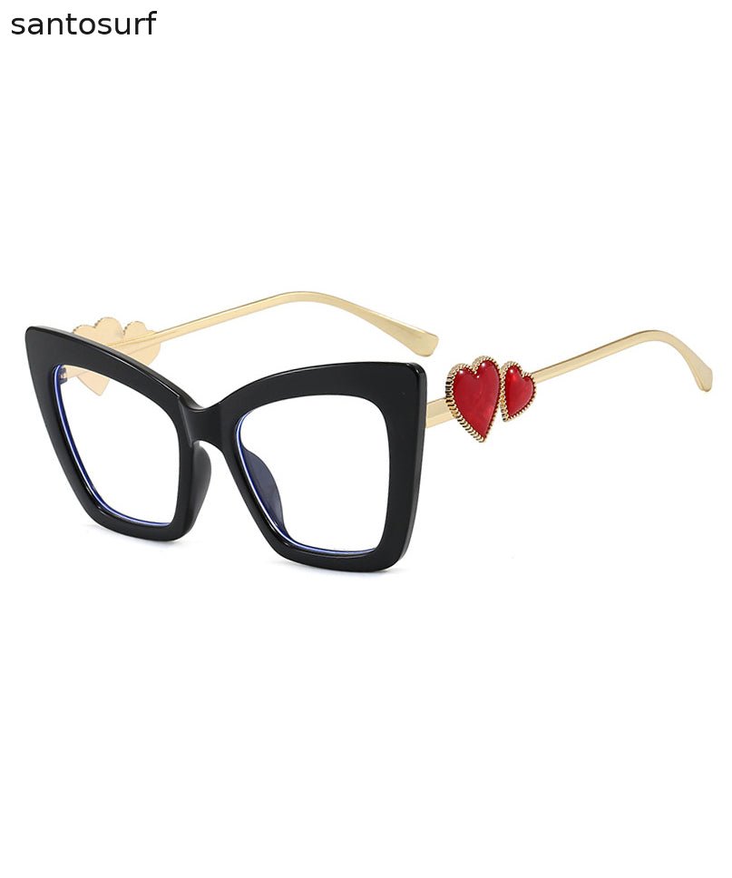 Ladies' Fashion Red Heart Square Flat Mirror