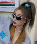 Hip Hop Style Silver Polarized Sunglasses