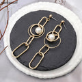 Metal Hoop Vintage Earrings