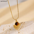Geometric Embellished Fashion Necklace