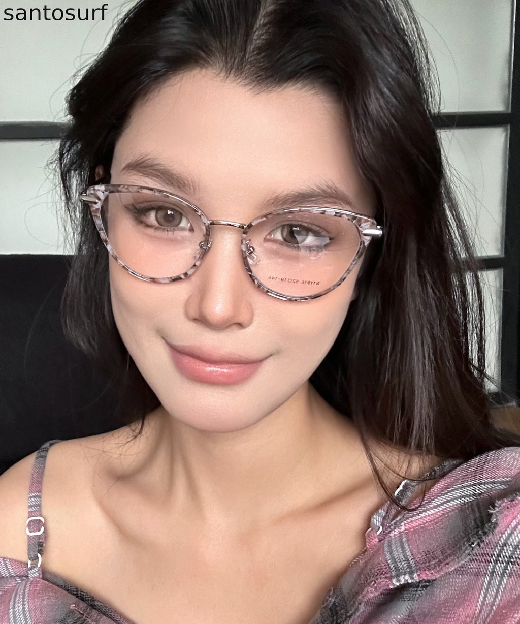 European And American Fashion Cat Eye Leopard Print Glasses