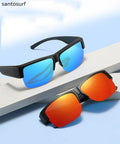 Handmade Blue Resin Holiday UV Protection Sunglasses