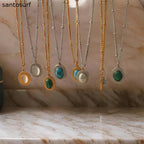 Vintage Coloured Stone Necklace