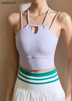 Chic Black Hollow Out Gymshark Sports Bra