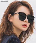Boho Black Resin Ultraviolet-Proof Sunglasses