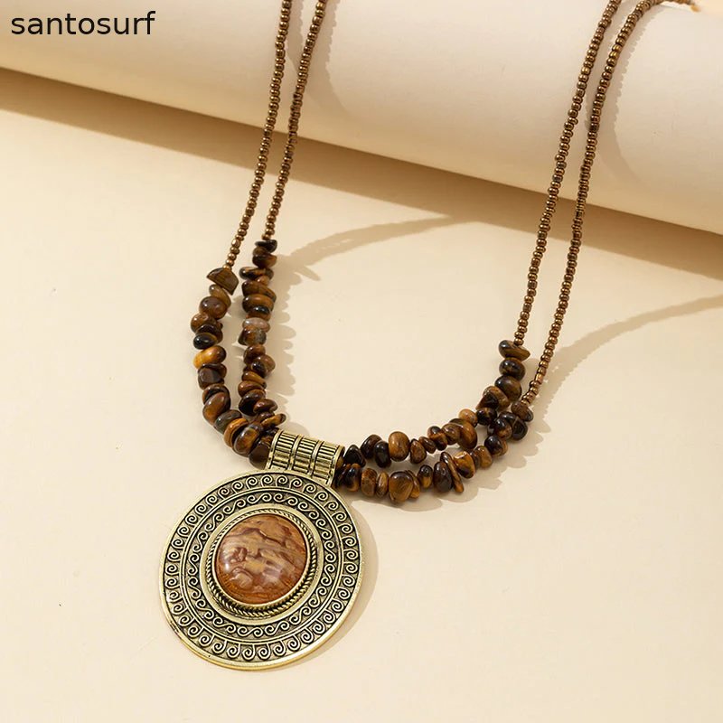 Southwestern Gem Pendant Necklace