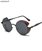 Chic Punk Round Women's Polarized Sunglasses Dazzling Colors