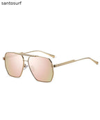 New Fashion Grey Versatile Metal Sunglasses