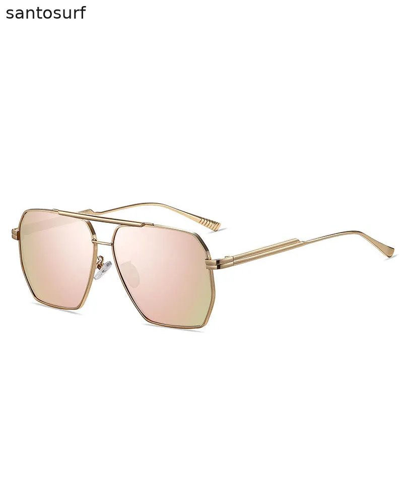 New Fashion Grey Versatile Metal Sunglasses