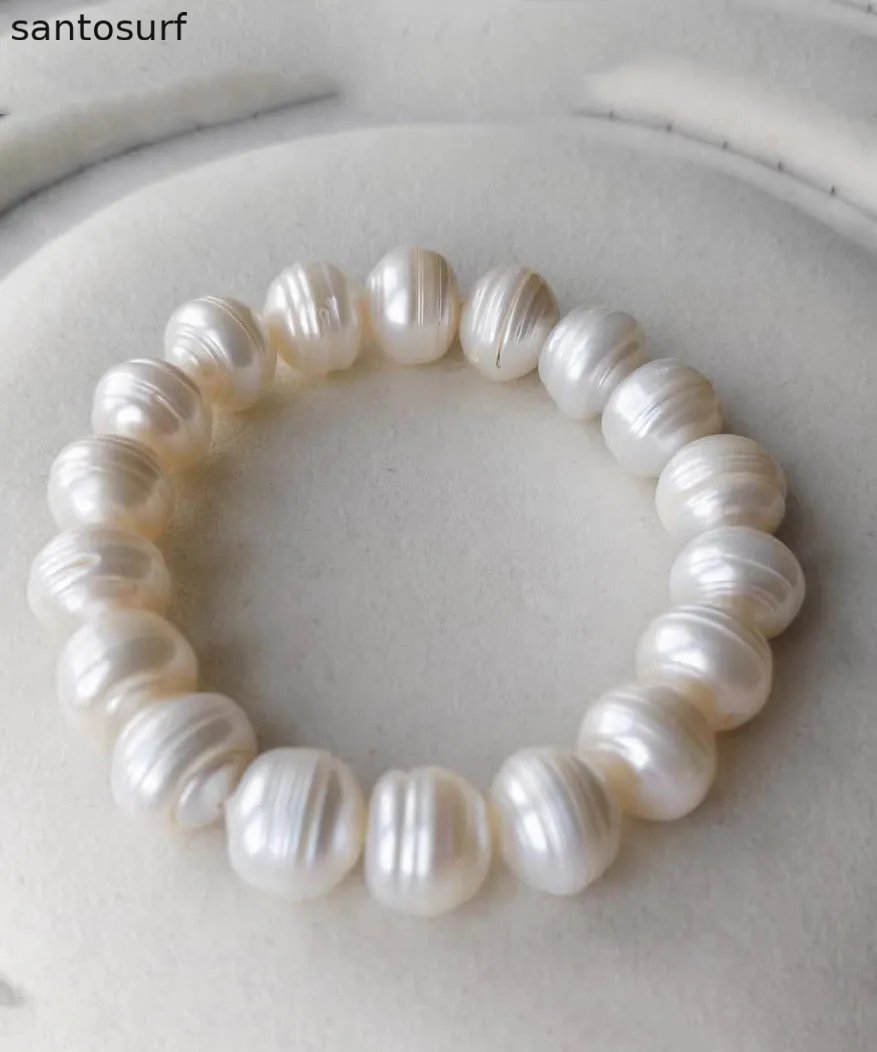 Original Design White Alloy Pearl Bracelet