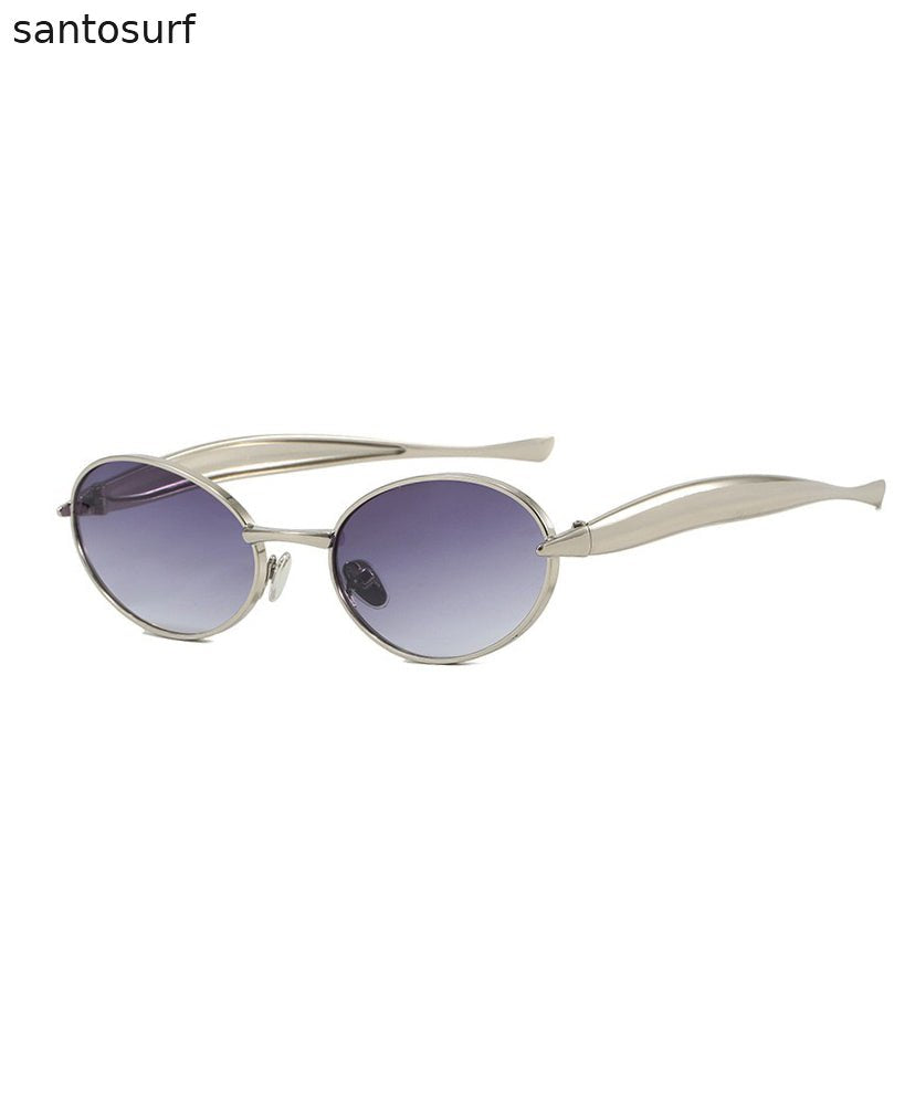 Spicy Girl Style Black Oval Sunglasses