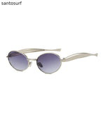 Spicy Girl Style Black Oval Sunglasses