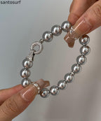 Fashion Versatile White Zircon Pearl Bracelet