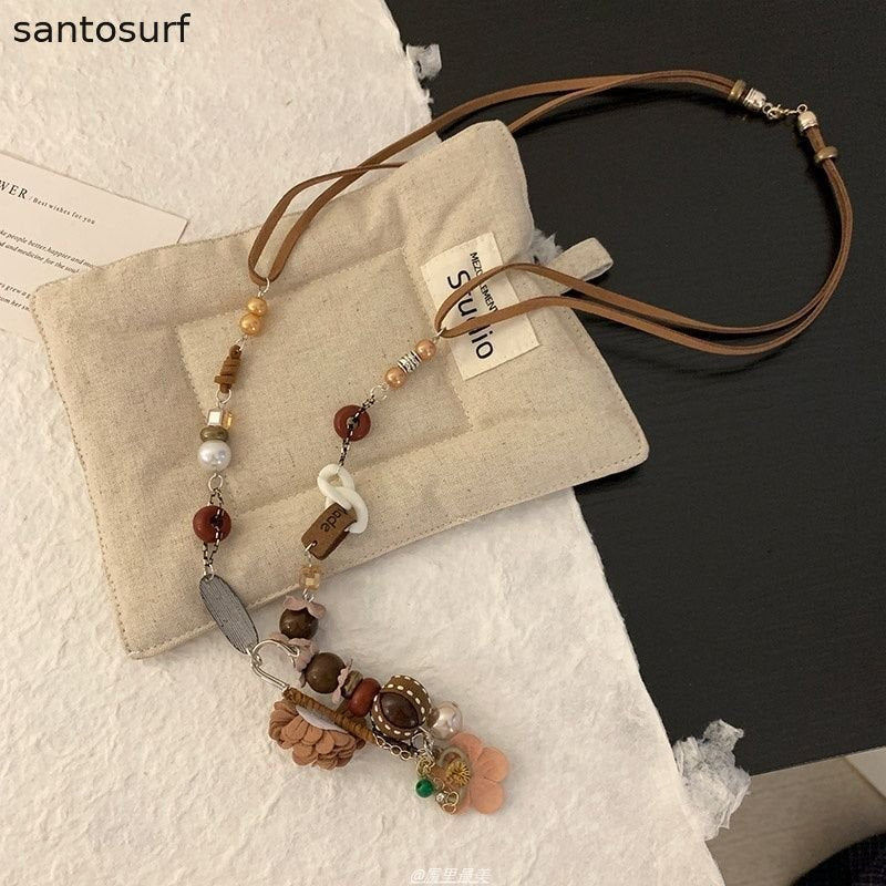Boho Charm Beaded Necklace