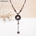 Ethnic Style Ceramic Necklace