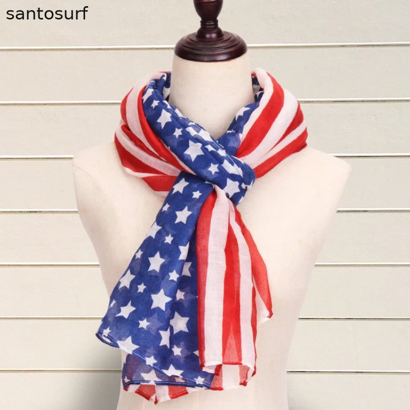 Comfy Vintage STARS & STRIPES Infinity Scarf