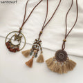 Ethnic Tassel Pendant Necklace