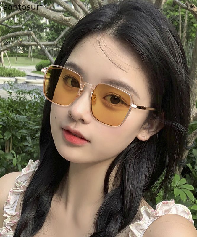 Fashion Tea Color 2025 New Summer Sunscreen Sunglasses